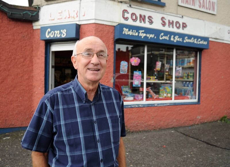 Con O'Leary, outside his shop. Picture: Eddie O'Hare Con O'Leary, outside his shop. Picture: Eddie O'Hare