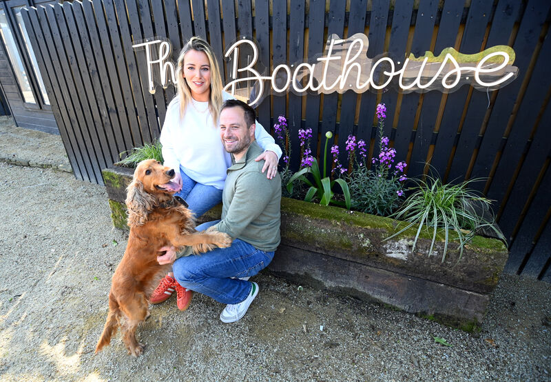 John and Kiera Buckley at The Boathouse overlooking the River Lee at Dripsey, Co Cork. Located in the former Griffins Garden Centre which then became Mc'D's Garden Centre. Picture: Larry Cummins John and Kiera Buckley at The Boathouse overlooking the River Lee at Dripsey, Co Cork. Located in the former Griffins Garden Centre which then became Mc'D's Garden Centre. Picture: Larry Cummins