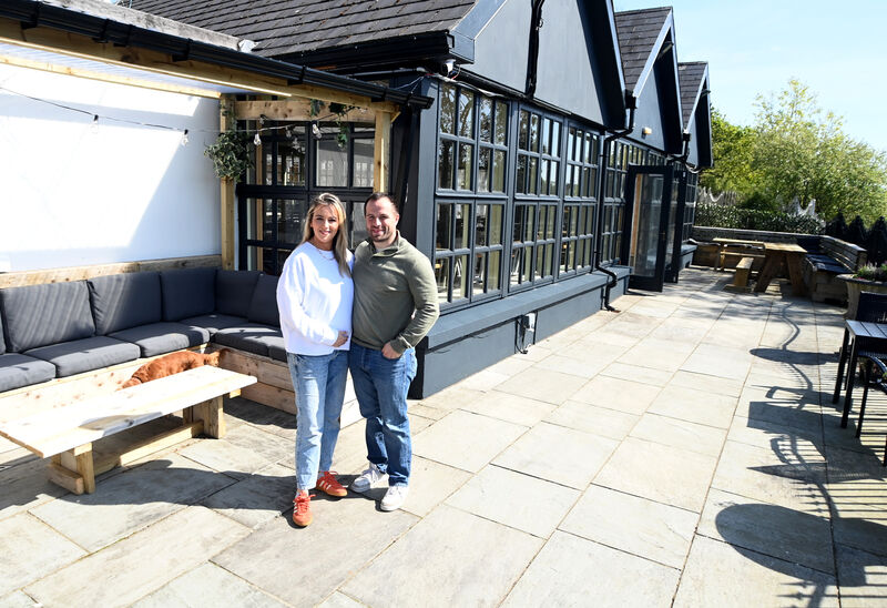 John and Kiera Buckley on the terrace at The Boathouse overlooking the River Lee at Dripsey, Co Cork. Picture: Larry Cummins John and Kiera Buckley on the terrace at The Boathouse overlooking the River Lee at Dripsey, Co Cork. Picture: Larry Cummins
