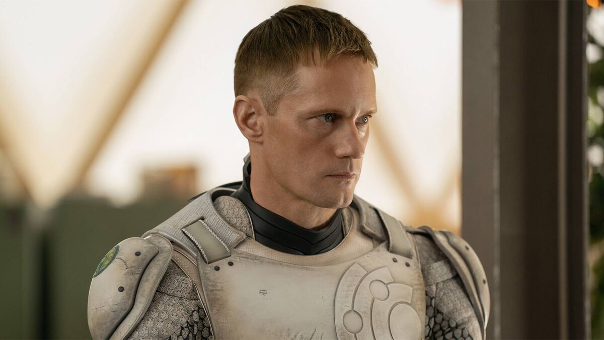 Alexander Skarsgård in Murderbot.