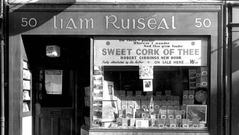 Liam Ruiséal's bookshop had originally opened its doors on the Grand Parade in 1916, before relocating to Oliver Plunkett St in 1929. Liam Ruiséal's bookshop had originally opened its doors on the Grand Parade in 1916, before relocating to Oliver Plunkett St in 1929.