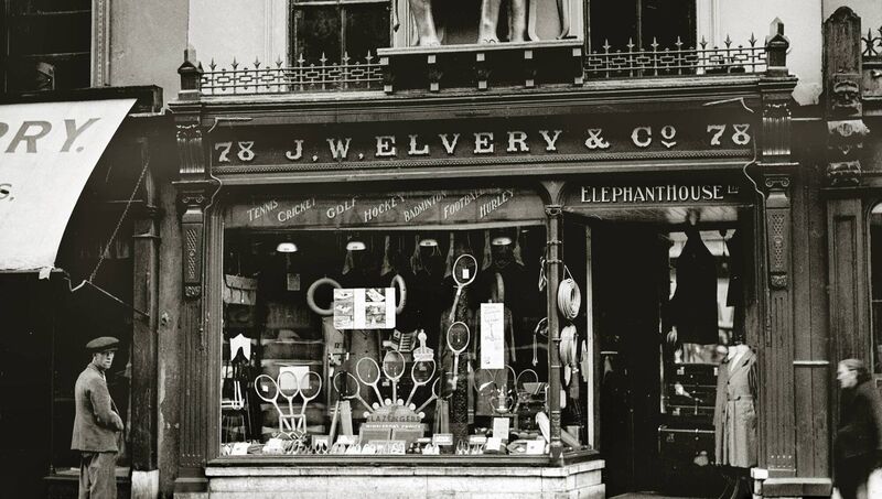 78 St Patrick Street major sports shop, JW Elvery, in the summer of 1935. 78 St Patrick Street major sports shop, JW Elvery, in the summer of 1935.