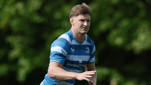 <p>LEINSTER PLAN: Jordie Barrett during Leinster training at UCD this week. Barrett on the bench has puzzled people, but Leinster know exactly what they’re doing, says Ronan O’Gara. Pic: Tom Maher/Inpho</p>