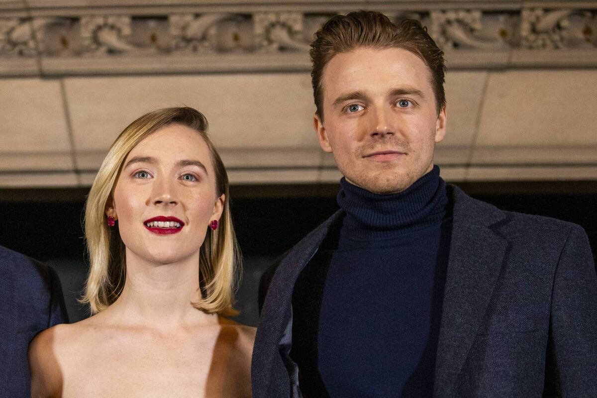 Saoirse Ronan and Jack Lowden. The tall 332sq m house proposed by the celebrity couple was deemed not proportional to this sensitive coastal position. Picture: Getty Saoirse Ronan and Jack Lowden. The tall 332sq m house proposed by the celebrity couple was deemed not proportional to this sensitive coastal position. Picture: Getty