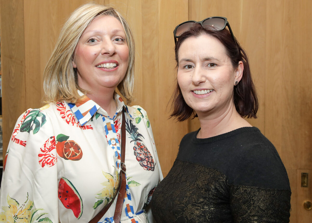 Artist Jane Hayes with Gillian Hennessy of Triskel at the launch. Artist Jane Hayes with Gillian Hennessy of Triskel at the launch.