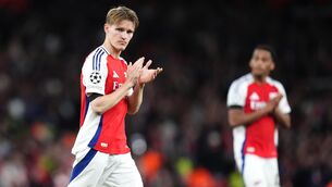 <p>TOUGH TIMES: Arsenal's Martin Odegaard needs to rediscover his form. Pic: Adam Davy/PA Wire.</p>