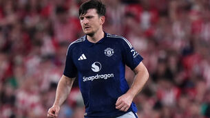 <p>WING MAN: Harry Maguire helped Manchester United to a memorable win in Bilbao. Pic: Bradley Collyer/PA</p>
