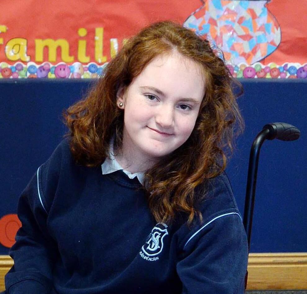 Abigail McGeough from Cork City who had cerebral palsy and spina bifida had a brain shunt inserted when she was three months old. File picture: Denis Minihane Abigail McGeough from Cork City who had cerebral palsy and spina bifida had a brain shunt inserted when she was three months old. File picture: Denis Minihane
