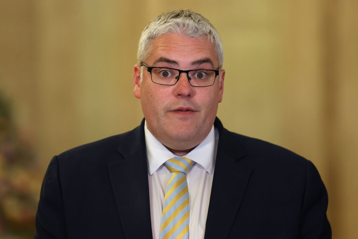  DUP leader Gavin Robinson had said that the Belfast band’s ‘balaclava has slipped’ when referring to the footage of Kneecap’s London gig.