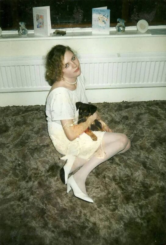 Tina Satchwell on her wedding day in her wedding dress in 1991.