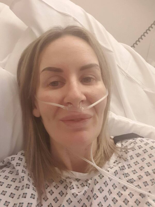 Gillian Ryan had the top section of her right lung removed previously.