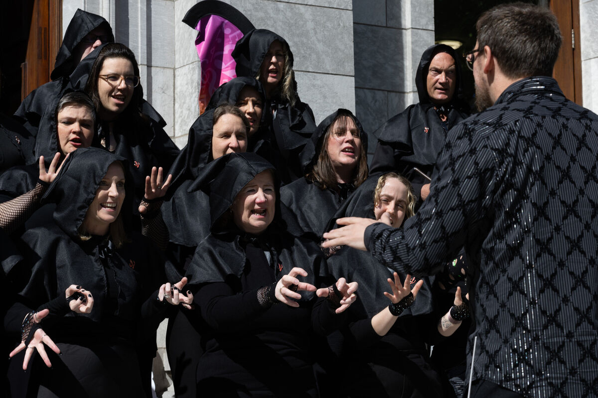 The Lilly Ireland choir conducted by mark Milford rehearsing for the Ibec Workplace Choir of the Year Competition. The Lilly Ireland choir conducted by mark Milford rehearsing for the Ibec Workplace Choir of the Year Competition.