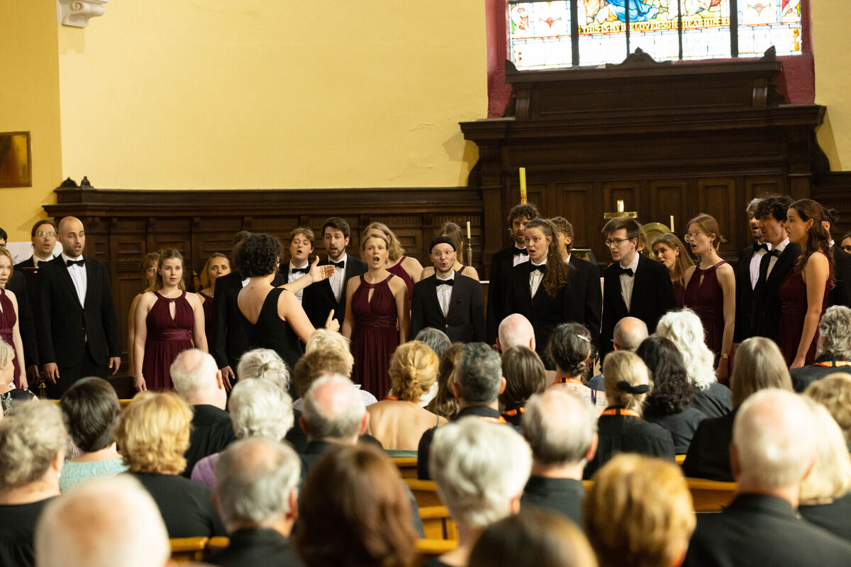 The Chamber Choir of the Collegium Musicum Berlin performing in St Annes Church, Shandon. The Chamber Choir of the Collegium Musicum Berlin performing in St Annes Church, Shandon.