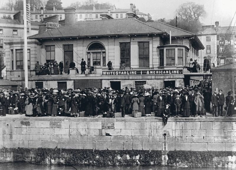 Crowds waiting to embark the Titanic in Cobh, then called Queenstown, in 2012. An image from the Fr FM Browne SJ Collection