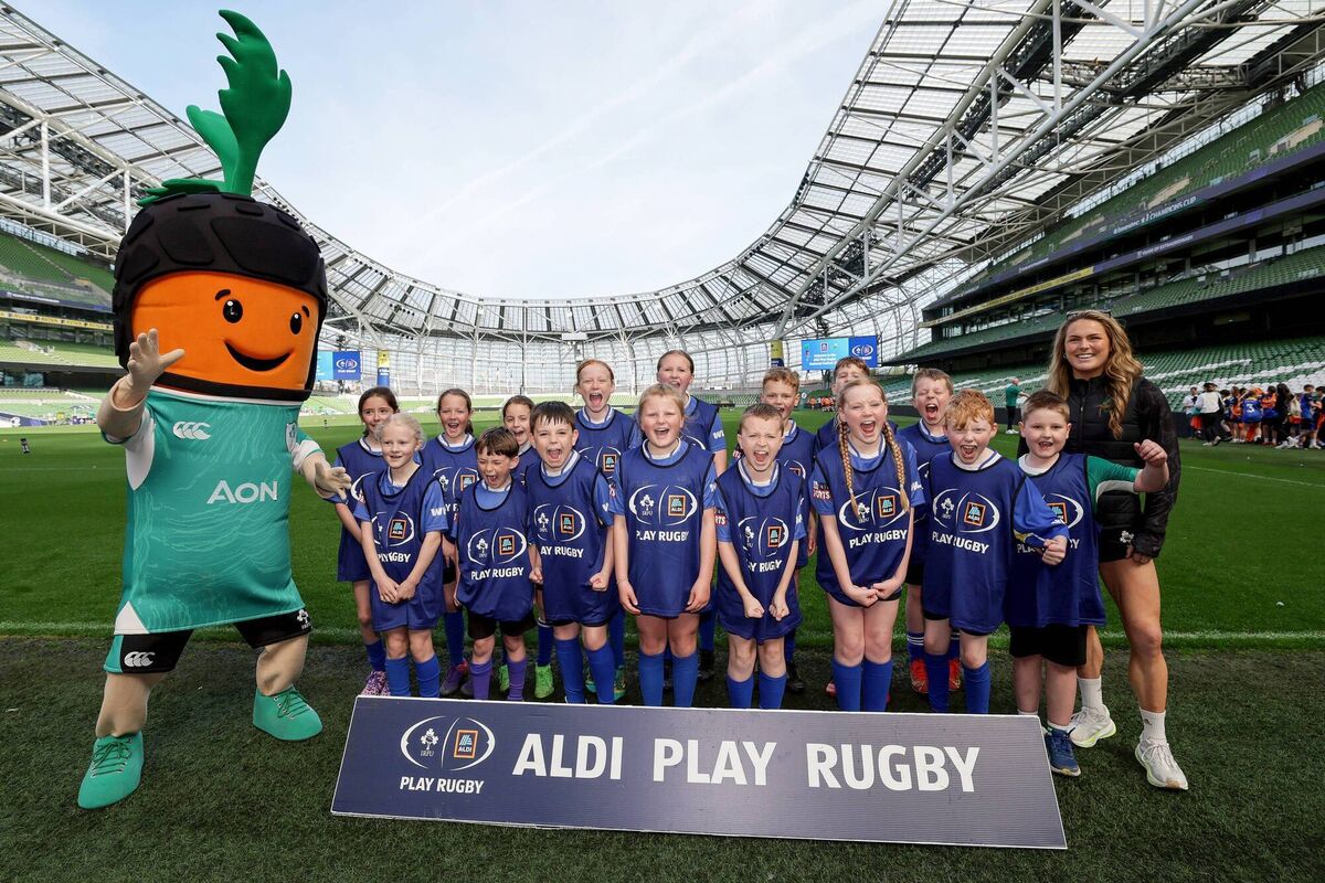 Ireland winger Beibhinn Parsons at the Aldi Play Rugby National Festival. Pic: ©INPHO/Laszlo Geczo