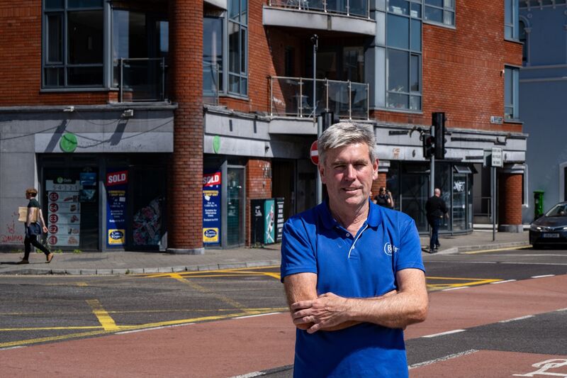 Conor Kavanagh, director of John Buckley Sports, pictured outside the shop’s soon-to-be new premises on Camden Wharf, Cork City.	 Picture: Chani Anderson