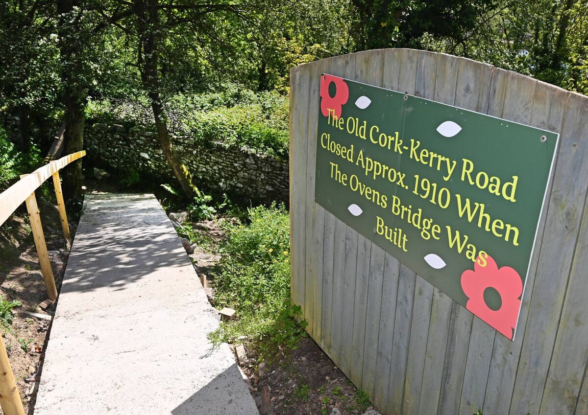 The old Cork-Kerry road which was closed in 1910, at Curraghbeg Plant Nursery, Ovens, Cork.
