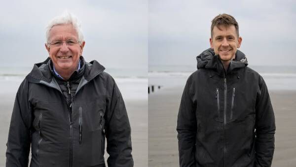 Keith Scholey and Toby Nowlan on location while filming Ocean with David Attenborough.