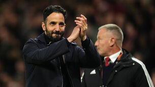 <p>BILBAO-BOUND: Ruben Amorim hailed Manchester United’s fighting spirit. Pic: Martin Rickett/PA</p>