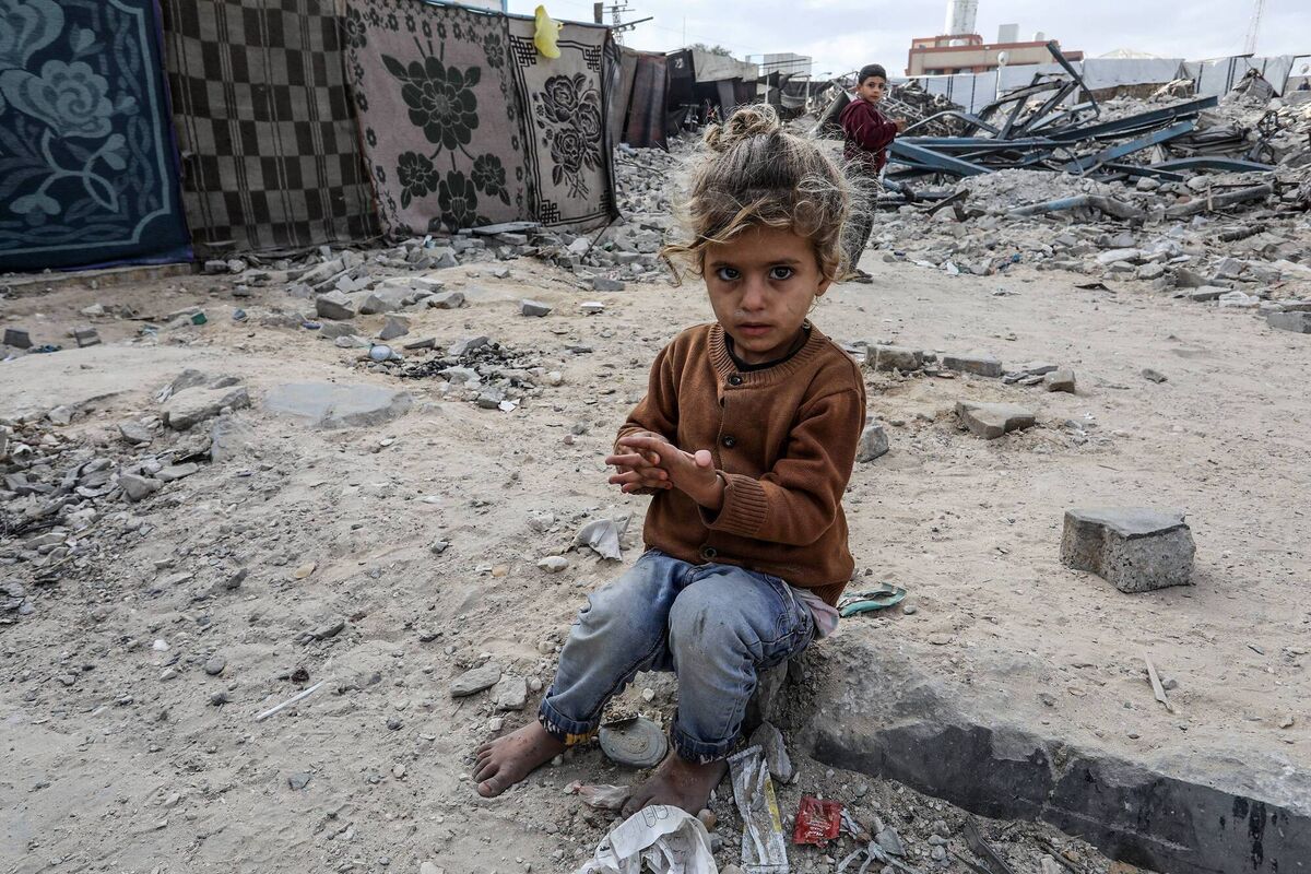 Images of children being deliberately starved to death are popping up on our feeds. Picture: Abed Rahim Khatib/Anadolu via Getty Images Images of children being deliberately starved to death are popping up on our feeds. Picture: Abed Rahim Khatib/Anadolu via Getty Images