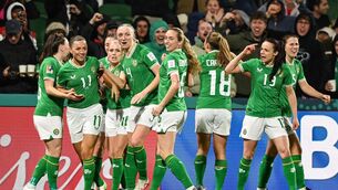 <p>MORE TEAMS: Katie McCabe celebrates with teammates after scoring the Republic of Ireland's first goal during the FIFA Women's World Cup in 2023. Pic: Stephen McCarthy/Sportsfile.</p>