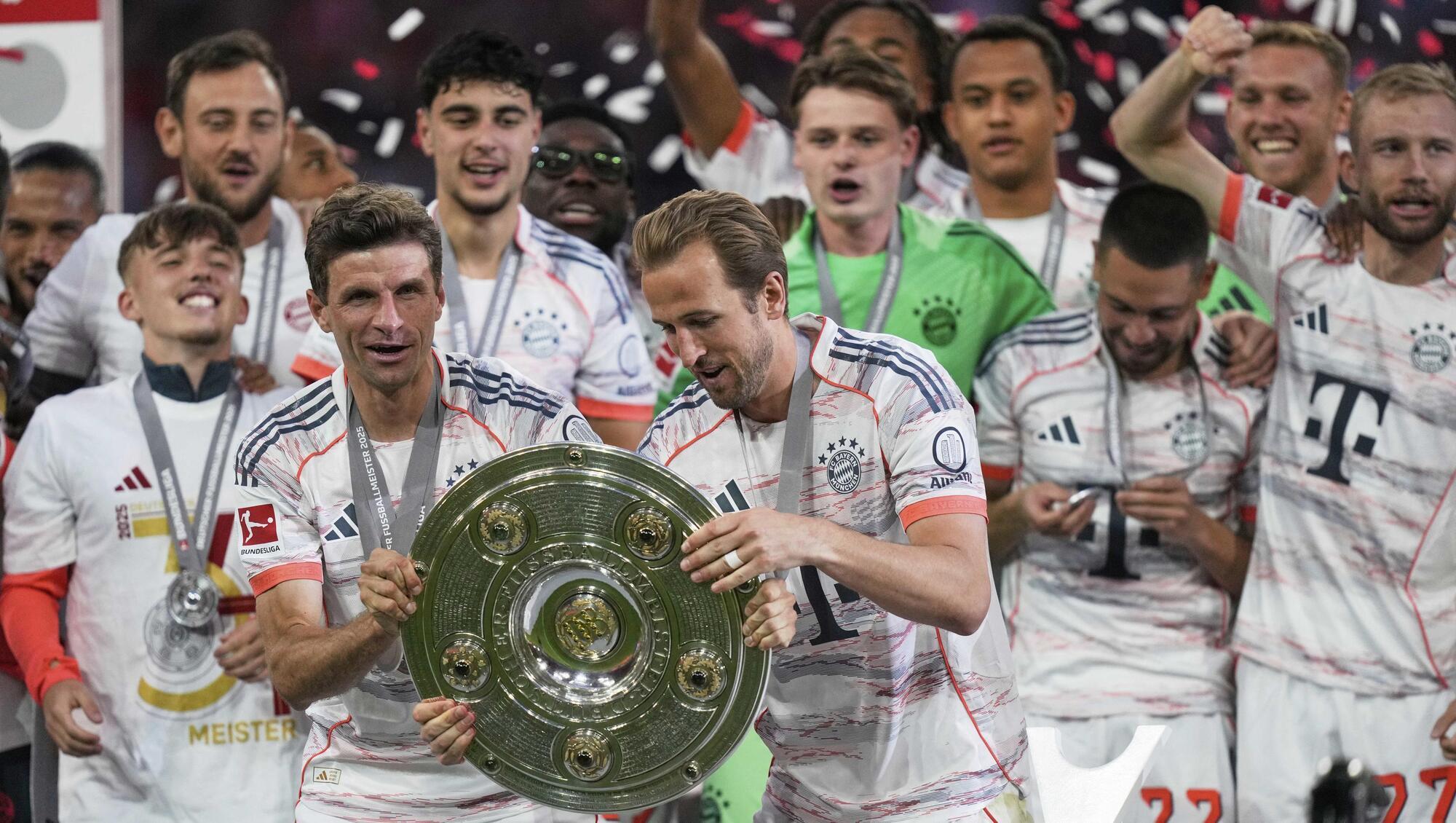 Kane savours 'incredible feeling' as Bayern lift title amid Muller's farewell