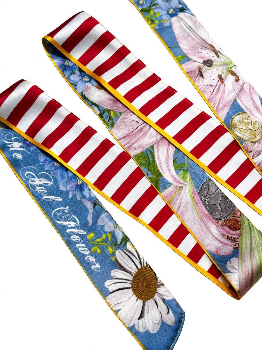 Fashion Silk Ribbon Scarf, €110, Eadach