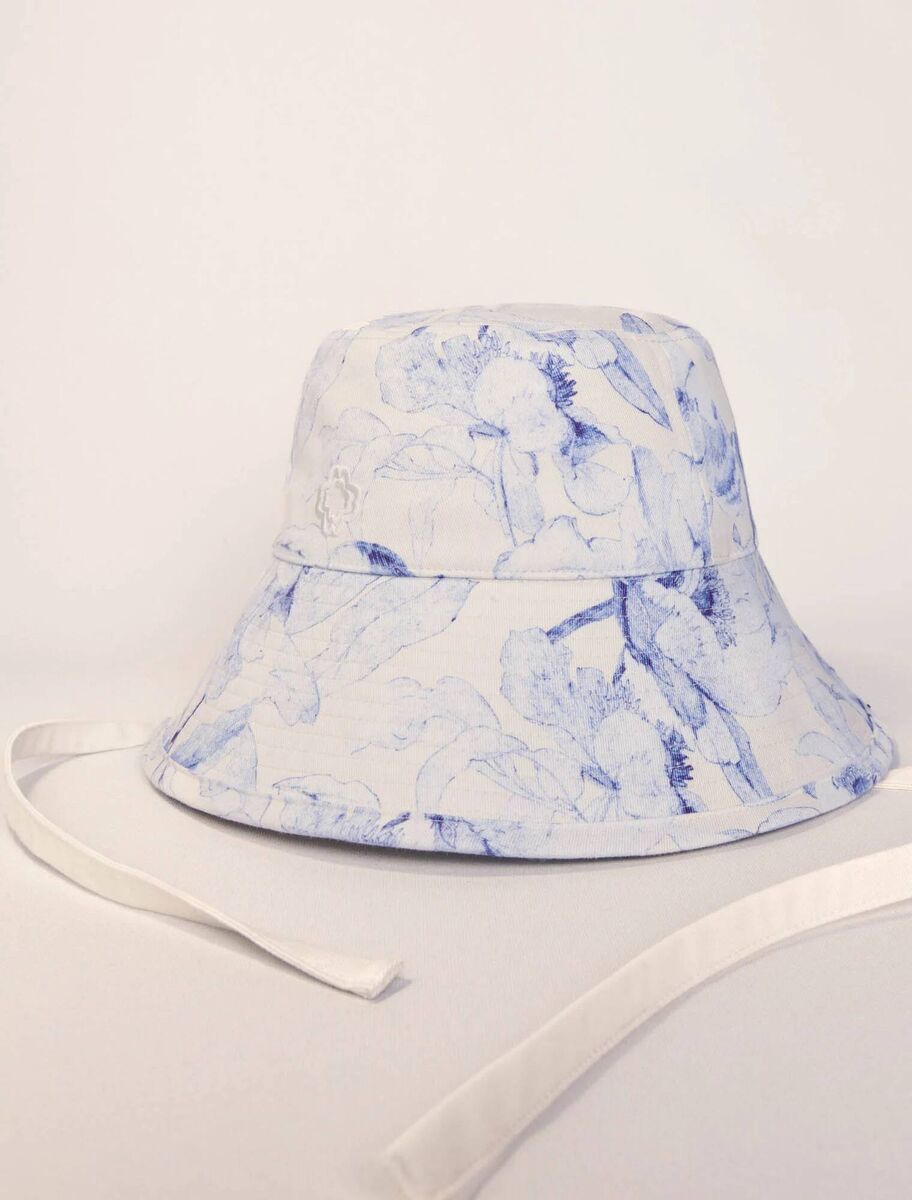 Fashion Watercolour Themed Bucket Hat, €95, Maje.