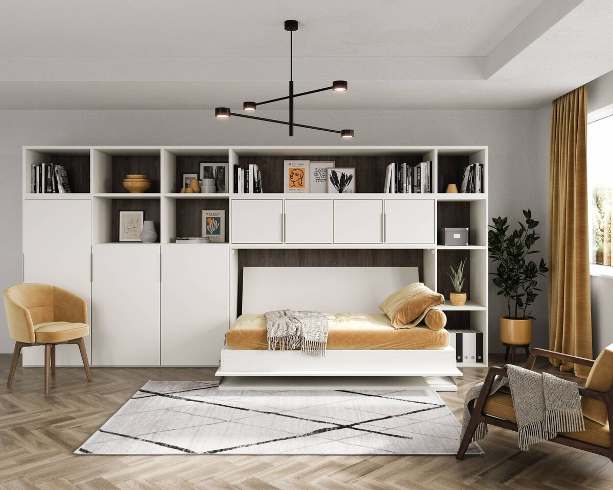 Murphy bed with desk from Wall Beds.