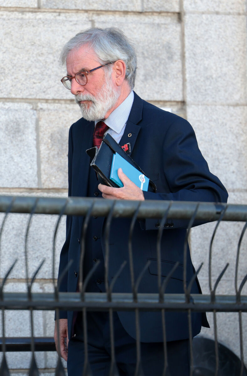 Gerry Adams (pictured) claims a Spotlight programme and a related article published in 2016 defamed him by falsely accusing him of sanctioning the killing of Mr Donaldson. Photo: Leah Farrell/© RollingNews.ie