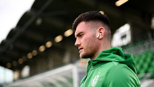 <p>IRELAND'S CALL UP: Josh Honohan of Shamrock Rovers has been called up to the Ireland squad. Pic: Ramsey Cardy/Sportsfile.</p>