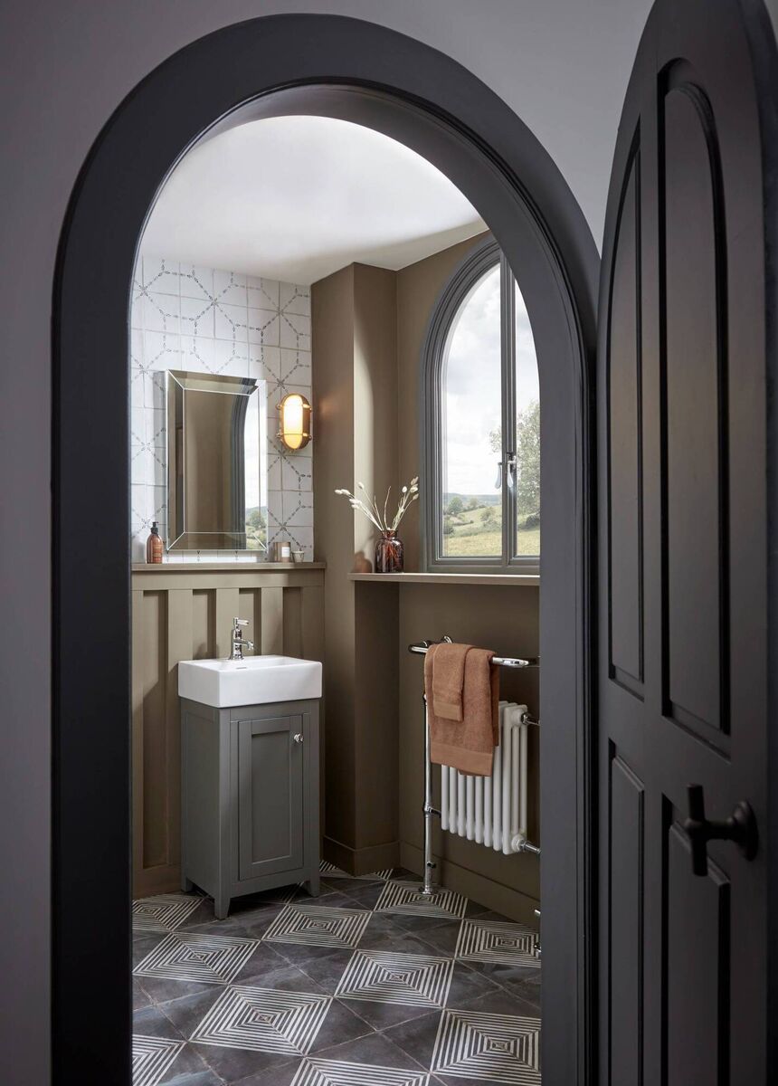 If you inherit a single loo, add a vanity and it can step into a new role. Roper Rhodes, Widcombe vanity in Pewter, various suppliers, POA. If you inherit a single loo, add a vanity and it can step into a new role. Roper Rhodes, Widcombe vanity in Pewter, various suppliers, POA.