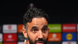 <p>Manchester United manager Ruben Amorim takes his side to Chelsea on Friday night looking for a morale-boosting win (Martin Rickett/PA)</p>