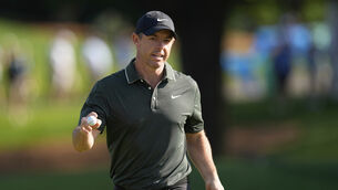 <p>Rory McIlroy birdied his first hole of the 107th US PGA Championship on Thursday (David J. Phillip/AP)</p>