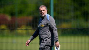 <p>Ange Postecoglou at Tottenham training. Pic: Ben Whitley/PA</p>