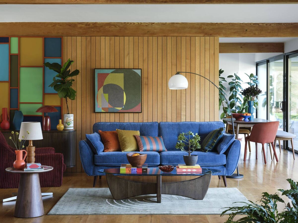 Retro-standard French Connection Zinc  sofa.