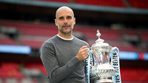 <p>Pep Guardiola is hoping to win the FA Cup for a third time (Nick Potts/PA)</p>