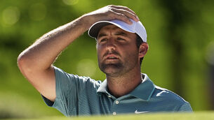 <p>Scottie Scheffler will take a three-shot lead into the final round of the US PGA Championship. Pic: David J. Phillip/AP</p>