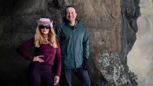 <p>Leo Varadkar with Cork pop star Lyra n 'Unchartered with Ray Goggins'.</p>
