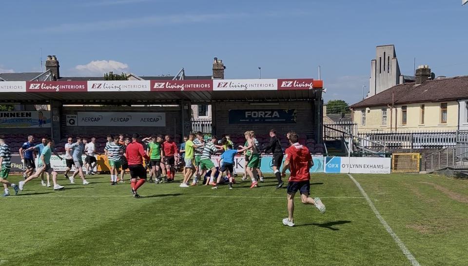 Watch: Ugly scenes mar College Corinthians' Munster Youth Cup win over Pike Rovers