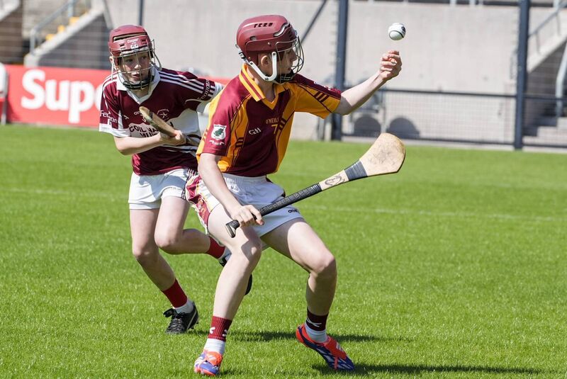 GS Chorain's Sean Ó Mathuna shoots for a point against Farran. Pic: Noel Sweeney