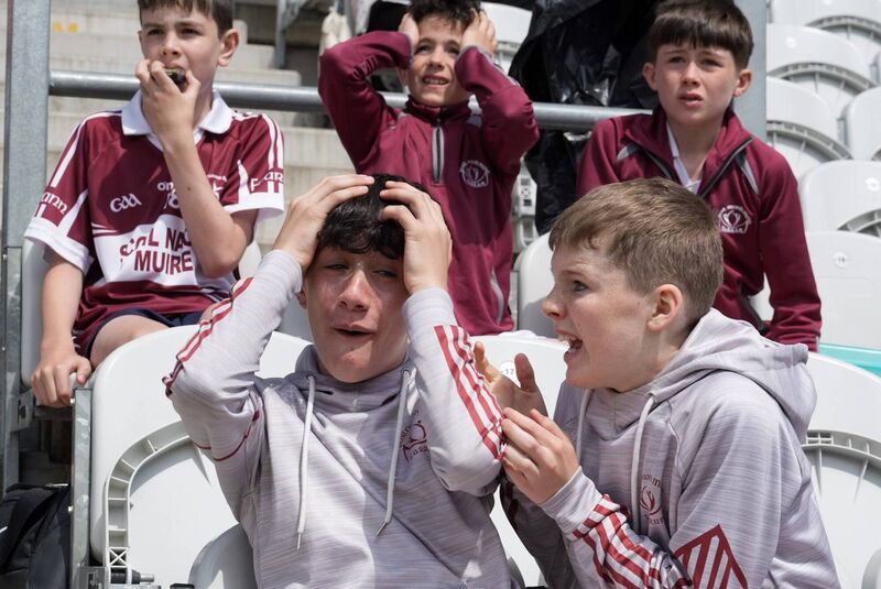 ON THE LINE: Farran fans supporting the camogie team. Pic by Noel Sweeney