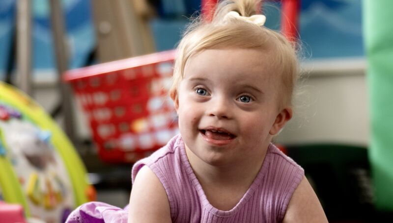 Sophia Hayes loves cuddles and praise — especially during toy time. Picture: Chani Anderson Sophia Hayes loves cuddles and praise — especially during toy time. Picture: Chani Anderson