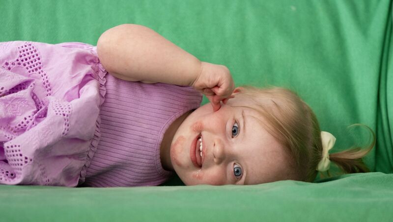 Chloe Hayes, full of cheeky charm and adventure, enjoys playtime at the centre in Cork. Picture: Chani Anderson Chloe Hayes, full of cheeky charm and adventure, enjoys playtime at the centre in Cork. Picture: Chani Anderson