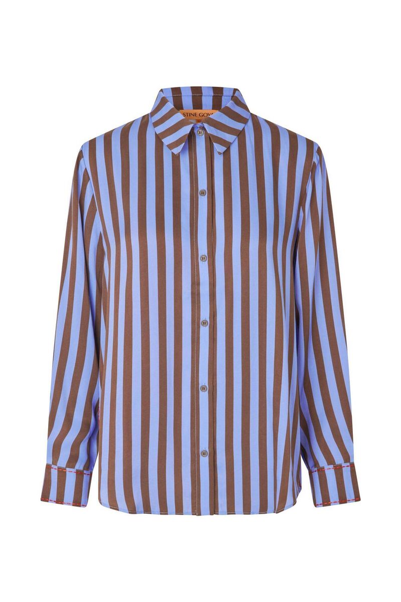 Embroidery stripe shirt, Stine Goya, €255