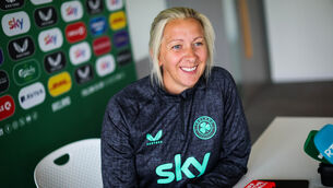 <p>Republic of Ireland head coach Carla Ward. Pic: Ryan Byrne/Inpho</p>
