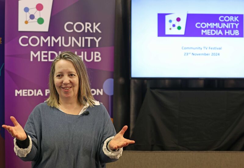  Emma Bowell at the opening of Cork Community Media Hub at Hollymount Industrial Estate in November 2024. Picture: Jim Coughlan