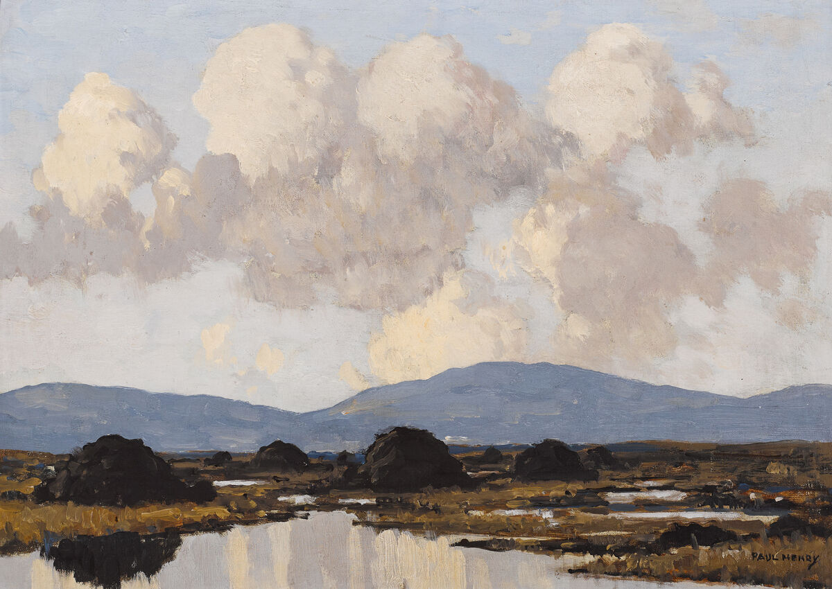 'West of Ireland Bog' by Paul Henry at Whyte's.