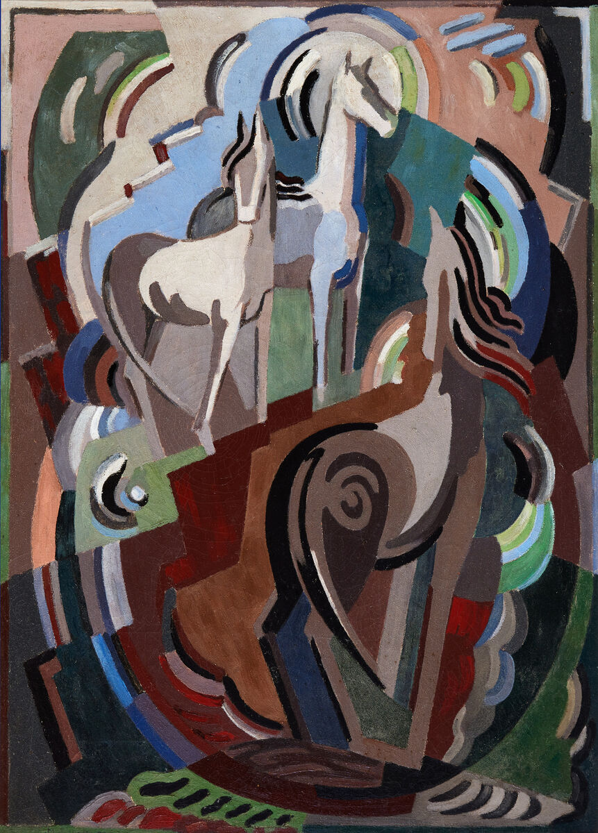 'Achill Horses' by Mainie Jellett at Whyte's.