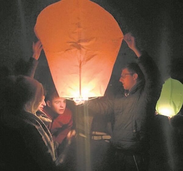 Friends of Alex Ryan release Chinese lanterns into the night to honour the teenager who died after taking a deadly hallucinogenic drug at a house party in Cork city.